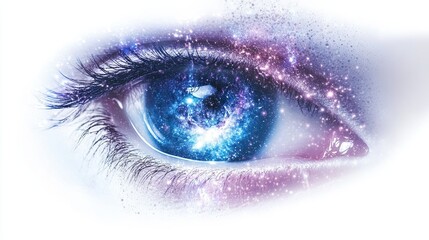 Cosmic Eye Reveals the Universe's Secrets Through Surreal Graffiti Aesthetics and Vibrant Swirls