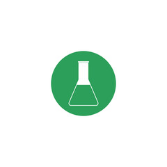 Analysis Glassware rounded icon isolated on transparent background