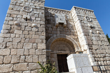 Exterior of catholic church Apostle Paul in the city of Damascus. Syria