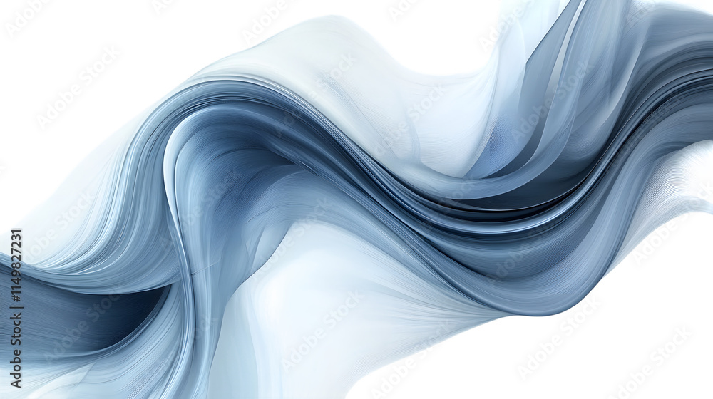 Aufkleber abstract blue and gray swirling textures with gradient patterns, creating a modern and calming desig