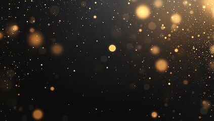 Fototapeta premium Gold Glitter and Confetti Celebration Vector Illustration for Christmas Festivity, Festive Background with Sparkling Elements