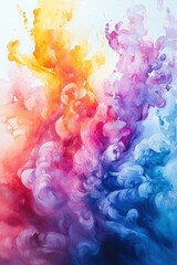 Fototapeta premium Colorful abstract swirl of vibrant hues blending and swirling together