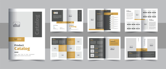 Modern product catalog template or fashion, furniture catalogue design layout