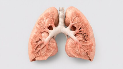 Realistic Rendering of Smoker's Lungs in Detail