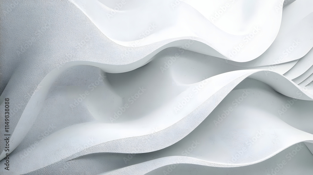 Poster abstract light gray textured background with subtle curves and patterns, creating a soft, calming vi