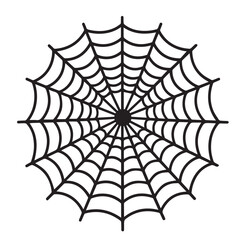 Spider Web Vector With spider net, white and black spider net.