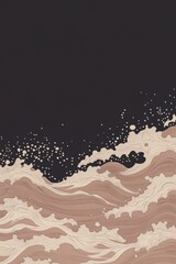 PANTONE 17-1230 Mocha Mousse Japandi Minimalist Wallpaper Design