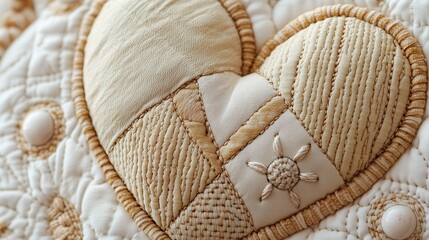 Heart-shaped felt decorations