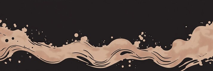 PANTONE 17-1230 Mocha Mousse Japandi Minimalist Wallpaper Design