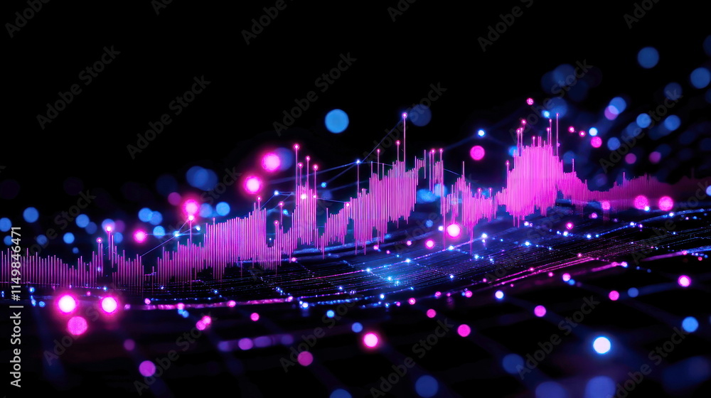 Aufkleber abstract data visualization