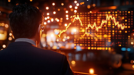 Businessman Analyzing Stock Market Data