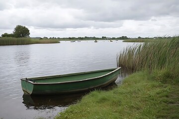 Obraz premium A boat on the river