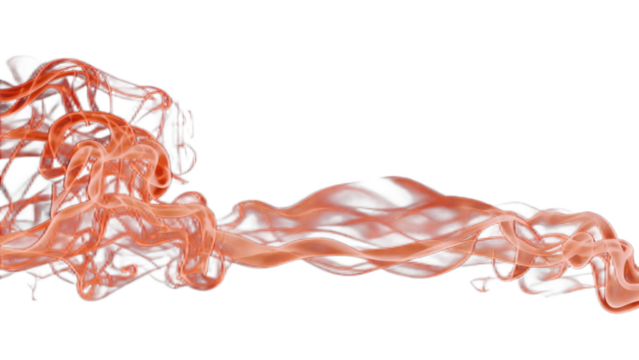 Red smoke border isolated on transparent background - Powered by Adobe