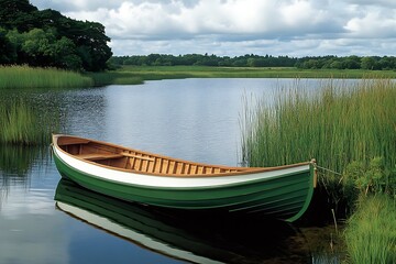 Fototapeta premium A boat on the river