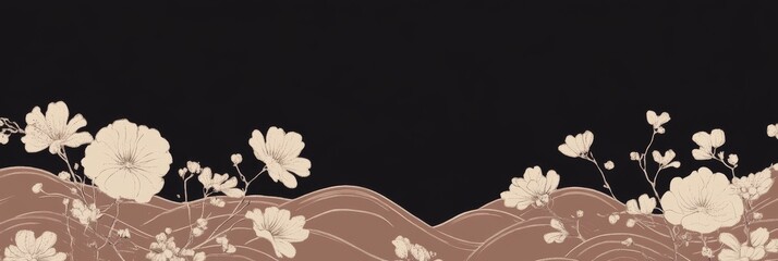 PANTONE 17-1230 Mocha Mousse Japandi Minimalist Wallpaper Design