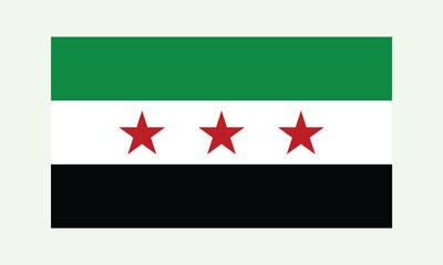 Syrian flag. Flag of Syria. Flag of Syria vector page symbol for web site design Syria flag logo