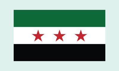 Syrian flag. Flag of Syria. Flag of Syria vector page symbol for web site design Syria flag logo