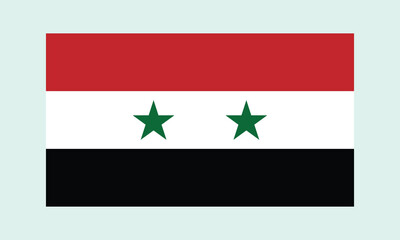 Syrian flag. Flag of Syria. Flag of Syria vector page symbol for web site design Syria flag logo