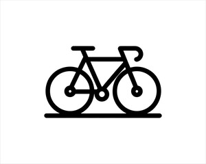 Fototapeta premium bicycle isolated on white background