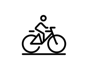 Fototapeta premium silhouette of a bicycle
