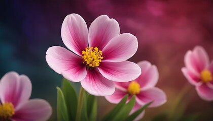 Obraz premium Beautiful Wild flowers in a sunny spring day