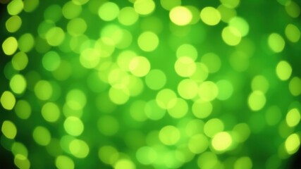 Fototapeta premium Abstract Green Bokeh Background of Sparkling Lights with a Soft Focus Effect
