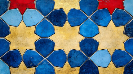 Abstract Geometric Tilework Background