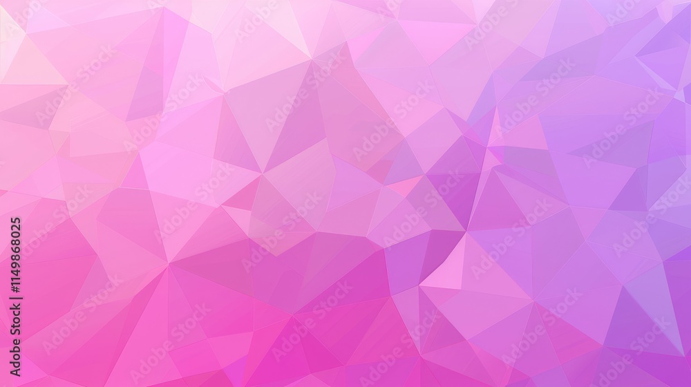 Aufkleber a soft gradient of pink and purple geometric shapes creating an abstract background.