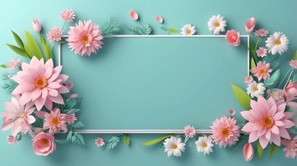 Beautiful Wild flowers in a sunny spring day, abstract flower