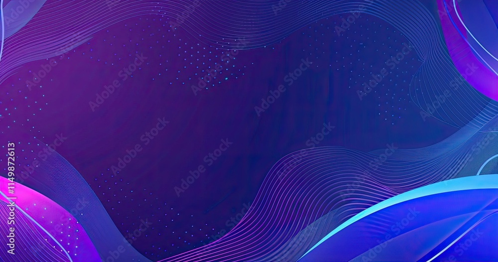 Poster abstract digital background with vibrant waves and gradients for design purposes.