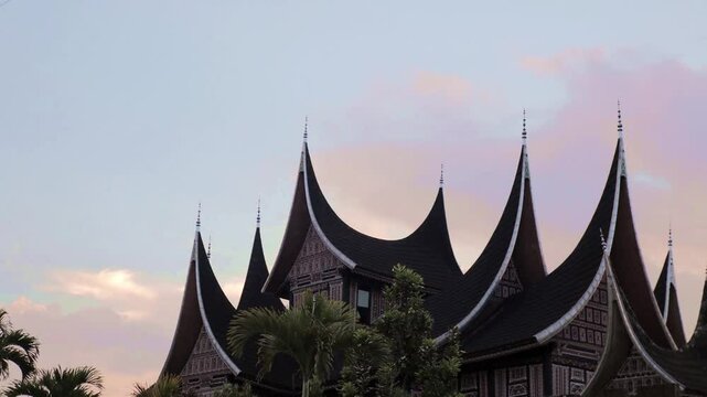 Big House or Rumah Gadang Minangkabau at Agam West Sumatera Indonesia
