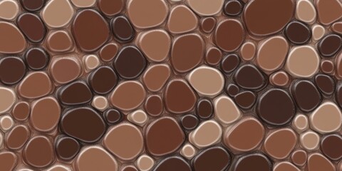PANTONE 17-1230 Mocha Mousse Minimalist 3D Pattern Wallpaper Design Background