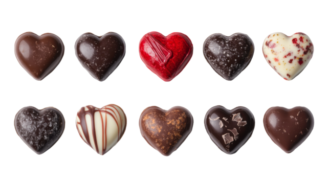 Heart chocolates