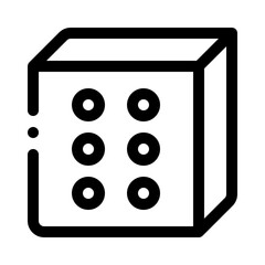 Dice line icon