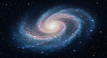 Spiral Galaxy Cosmic Nebula Stars Space Background Astronomy Universe