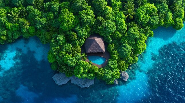 Secluded Tropical Getaway Private Villa Nestled in Lush Jungle Paradise