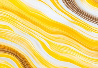 Abstract Yellow White Brown Swirling Lines Fluid Background