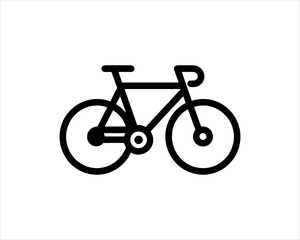 bicycle isolated on white background