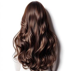 Naklejka premium long hair isolated on white