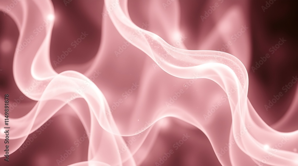 Poster abstract pink flow: a mesmerizing abstract background with flowing, ethereal lines in shades of pink