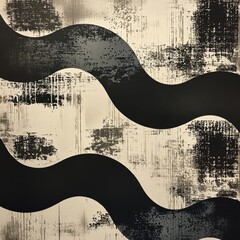 Black and White Japanese Abstract Minimalist Texture Background Design
