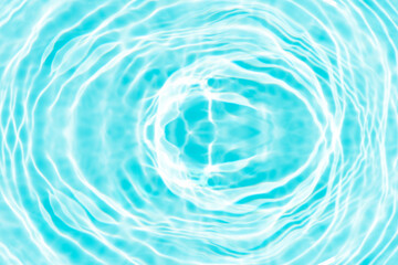 Blue water with ripples on the surface. Defocus blurred transparent blue colored clear calm water...