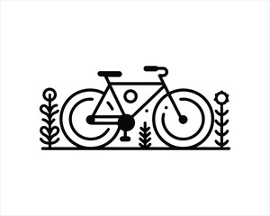 Fototapeta premium bicycle icon illustration
