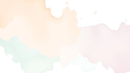 Obraz premium Abstract Pastel Watercolor Splotches Background Design