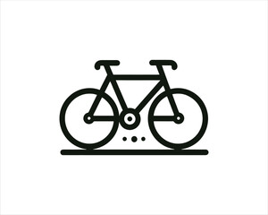 Fototapeta premium bicycle icon isolated on white