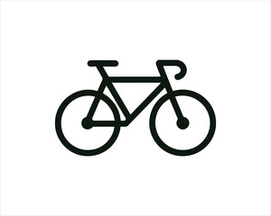 Obraz premium bicycle icon isolated on white