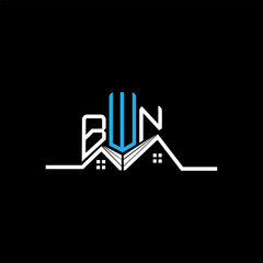 BWN Real State logo design, BWN simple and modern logo. BWN luxurious alphabet design