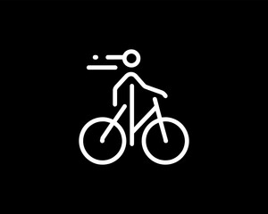 Obraz premium silhouette of a bicycle icon