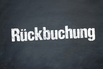 Obraz premium Rückbuchung 
