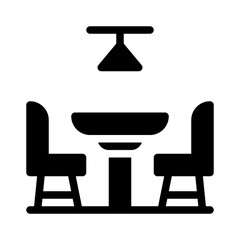 seating glyph icon